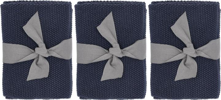 Södahl Lavettes Soft 3 pièces, Indigo (30 x 30 cm)
