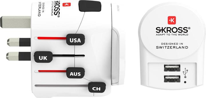 Image du produit Skross Adaptateur tour du monde PRO+ 2x USB