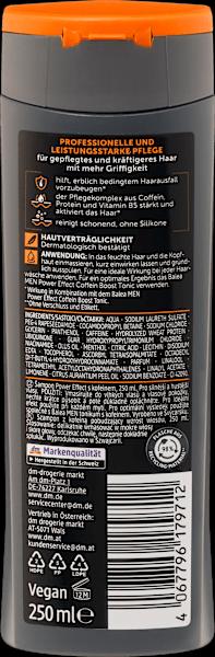 Actual product image dm Balea MEN Shampoo Power Effect Caffeine (250 ml, Liquid shampoo)