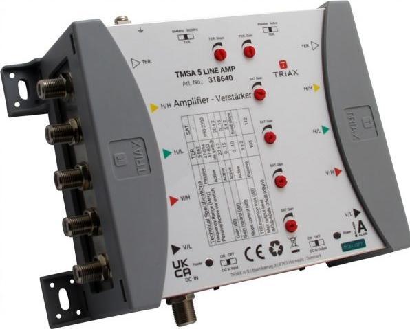 Image du produit Triax TMSA 5 LINE AMP Amplificateur de ligne avec 5 entrées et 20dB de gain Amplifier (Amplificateur)