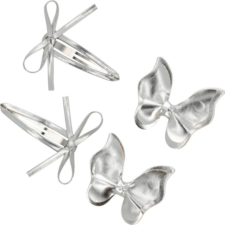 Immagine prodotto Trisa Fashion Schmetterling auf Clip & Click clack silber 4 Stk. (4 pz.)