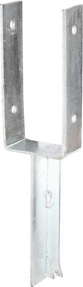 Produktbild GAH U-Pfostenträger ETA-10/0210 91x200x200x50mm feuerverzinkt mit Betonanker aus T-Eisen (1 Stk.)