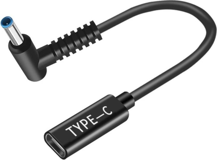 Produktbild PowerGuard USB-C auf HP Notebook Adapter (4.5 x 3mm, innen 0.6mm) L-Style (90 W)
