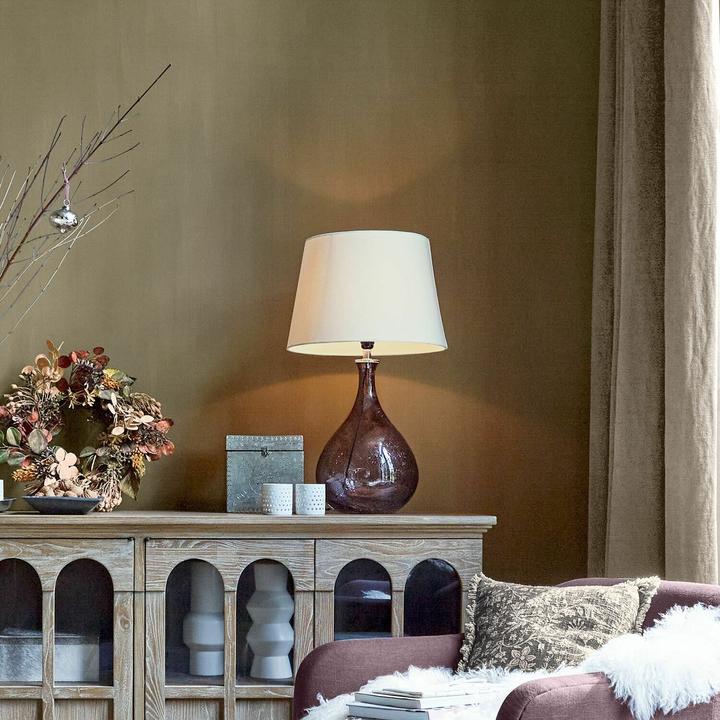 Image du produit Loberon Lampe de table Calandor violet/blanc (E27)