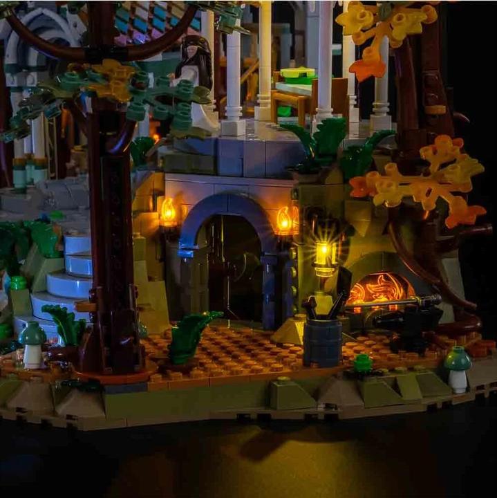Actual product image Light my bricks LEGO The Lord of the Rings Rivendell #10316 Light Kit