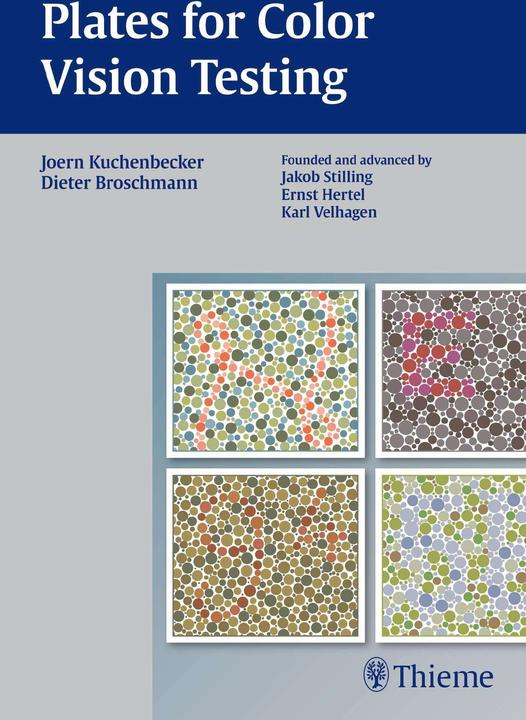 Produktbild Plates for Colour Vision Testing (Englisch, Dieter Broschmann, Jörn Kuchenbecker, 2013)