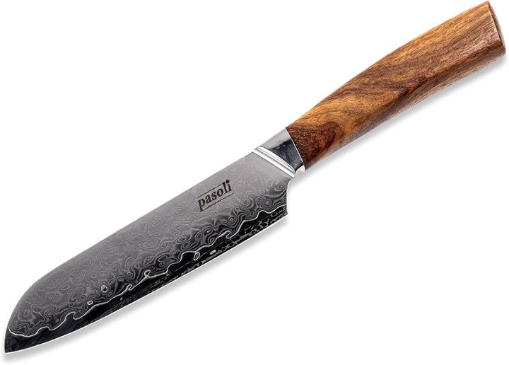 Actual product image Pasoli Damascus Santoku knife (13 cm)