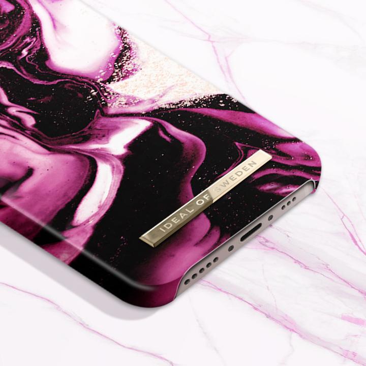 Actual product image iDeal Of Sweden Designer Cover Golden Ruby Marble (Oppo A16e, Apple iPhone 13)