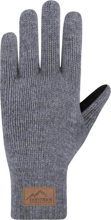 Produktbild Normani Herren Merino Strick-Fingerhandschuhe mit Schafleder "Leanyer" - 9635 (9.5)