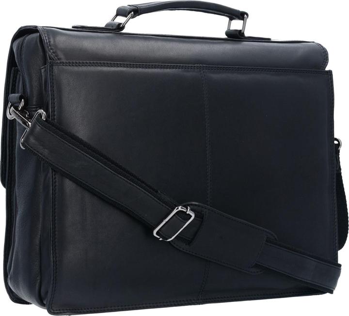 Immagine prodotto Greenland Nature Cartella in nappa nera con scomparto per laptop da 40 cm