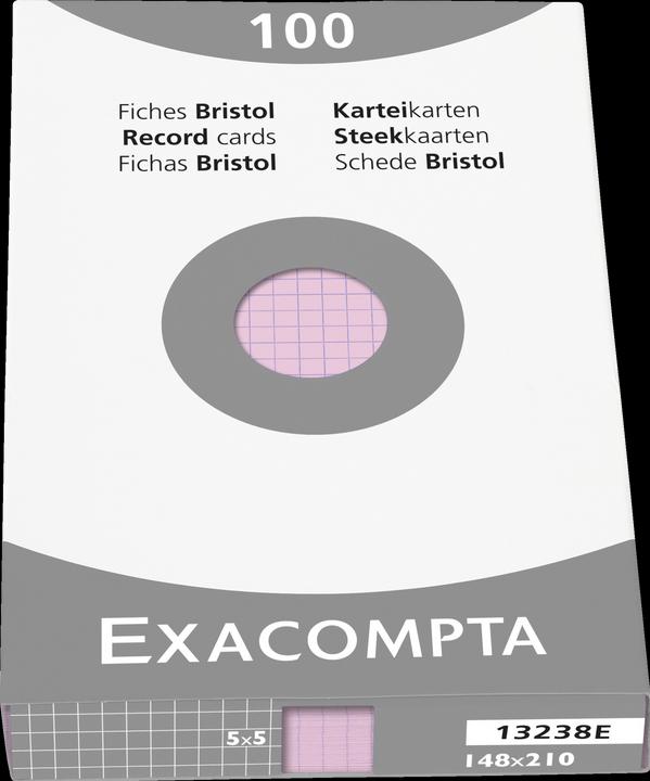 Image du produit Exacompta Fiches (A5, 205 g/m², 100 x)