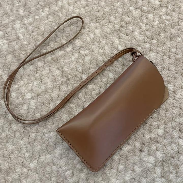 Only-Bags.Store PU Leder Brillenetui, verstellbarer Nackenriemen Sonnenbrillenhalter, Mode Accessoire hängende