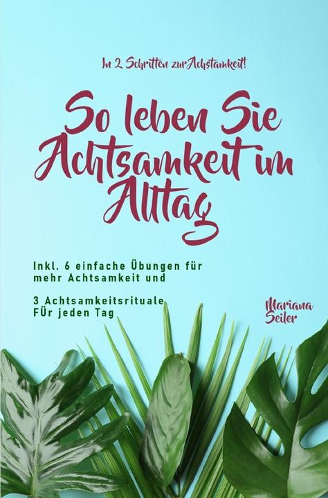 Actual product image Achtsamkeit: IN 2 SCHRITTEN ZUR ACHTSAMKEIT! So leben Sie Achtsamkeit im Alltag (German, Mariana Seiler, 2021)