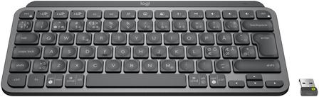Image du produit Logitech MX Keys Mini for Business, Mini, RF sans fil + Bluetooth, Commutateur de touche « ciseaux » (ING. Int., Sans fil)