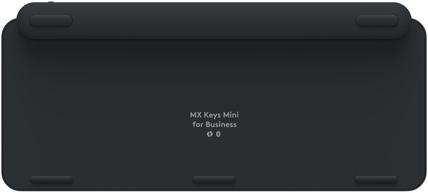 Image du produit Logitech MX Keys Mini for Business, Mini, RF sans fil + Bluetooth, Commutateur de touche « ciseaux » (ING. Int., Sans fil)