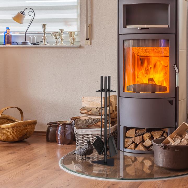 Actual product image Relaxdays Fireplace Tool Set (18.5 x 16.5 x 60 cm)