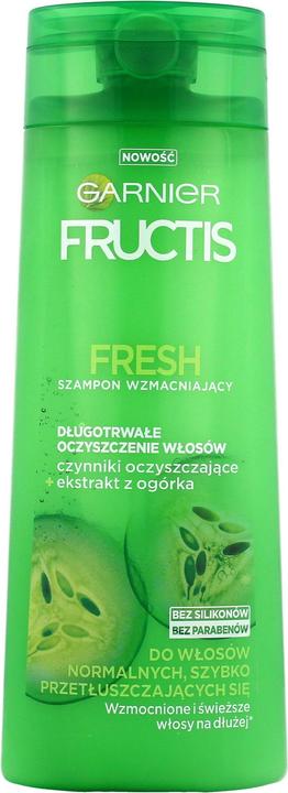 Actual product image Garnier New Fructis Fresh Shampoo For Quickly Oily Hair 400Ml (400 ml, Liquid shampoo)