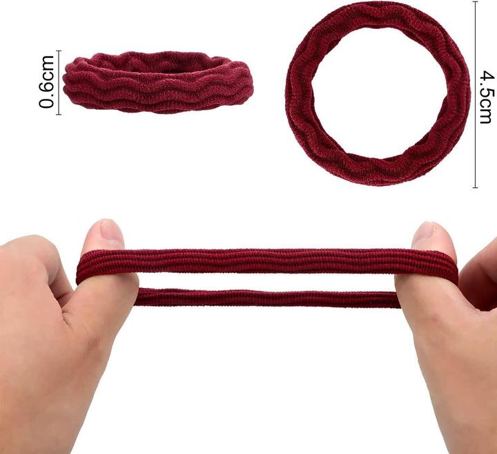 Immagine prodotto ASMI 100 pezzi di fascette elastiche per capelli (Elastico per capelli)