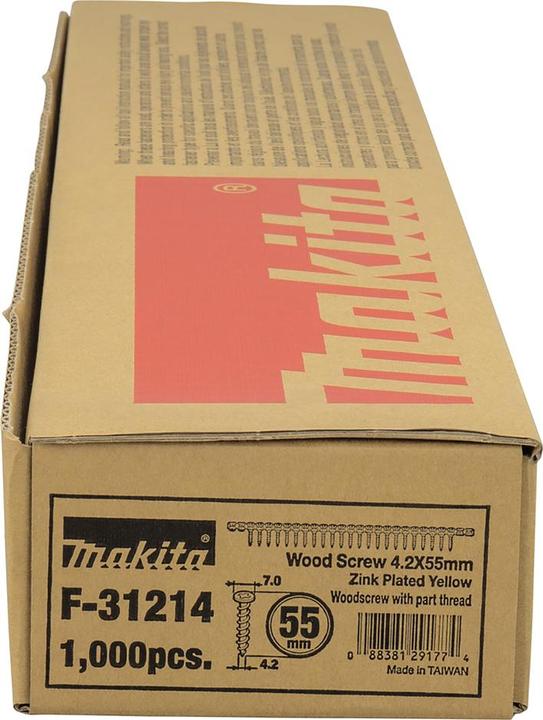 Actual product image Makita Drywall screwdriver wood 4,2x55mm (1000 Screws per piece)