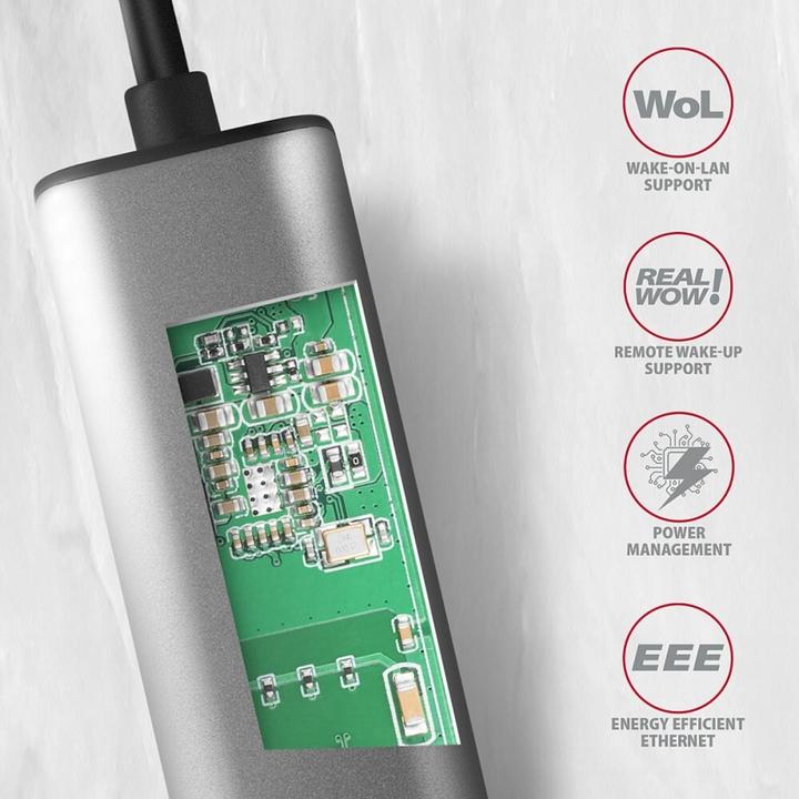Actual product image Axagon ADE-25RC (USB-C, RJ45 2.5 Gigabit Ethernet (1x))