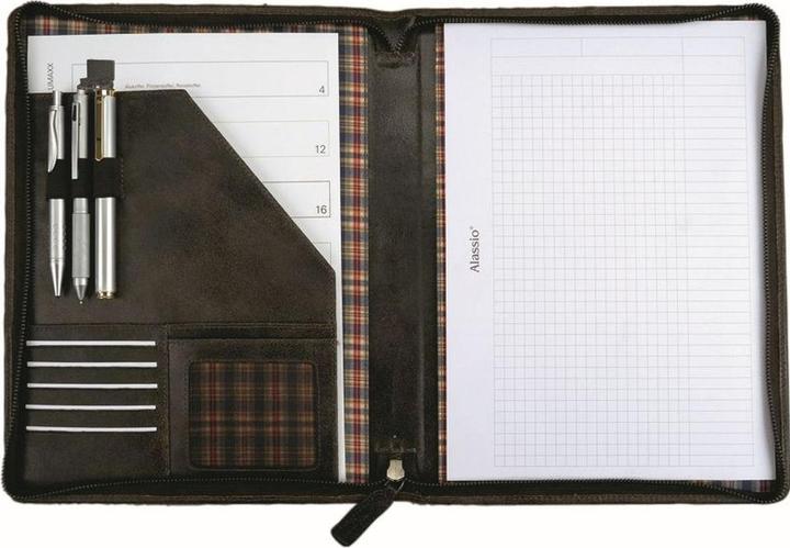 Produktbild Pridesoul PRIDE&SOUL Schreibmappe, fr DIN A4, Leder, braun (A4, 1 x)
