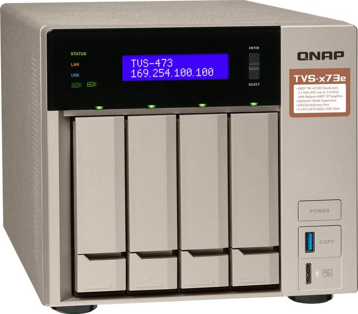 Image du produit QNAP Turbo TVS-473e (0 TB)