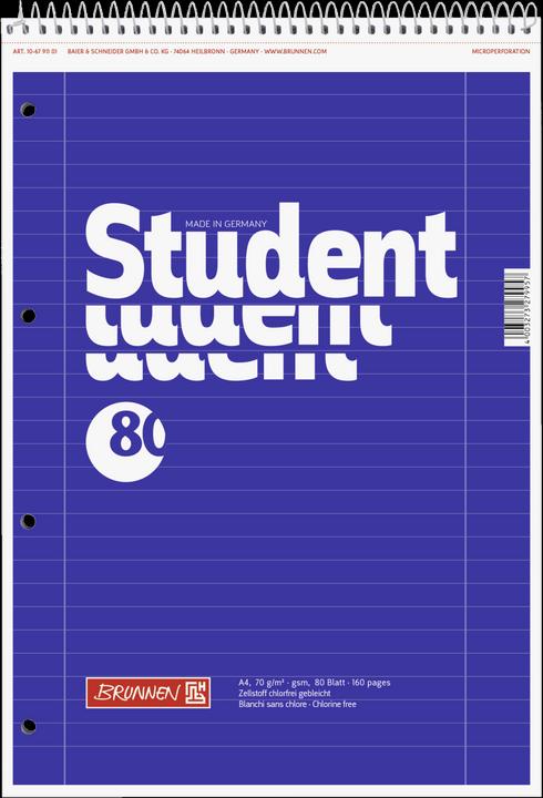 Produktbild Collegeblock A4 Lineatur 27 Linkshänder (A4, Liniert)