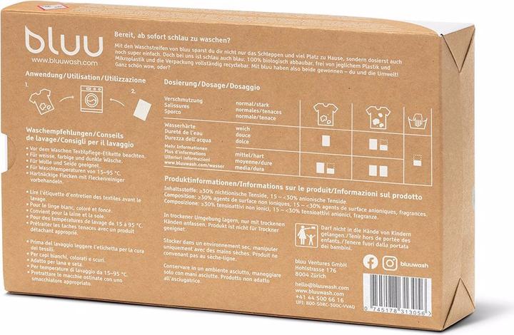 Image du produit bluu Bande de lavage universelle inodore (180 Cycles de lavage, Linge de toilette)