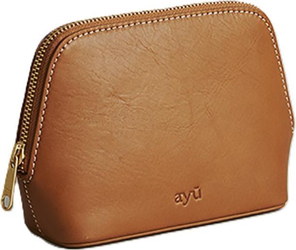 Nordal AYU makeup bag, brown leather