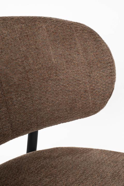 Actual product image Zuiver Sanne Lounge Chair Orange Grey