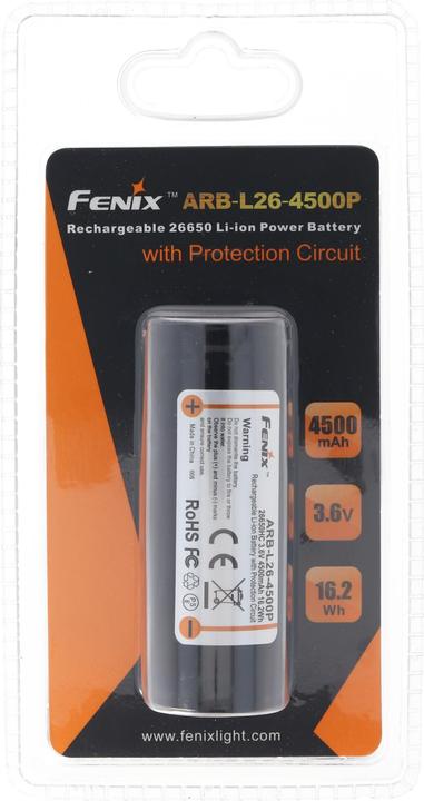 Produktbild Fenix Akku für PD40R Led-Taschenlampe ARB-L26-4500P