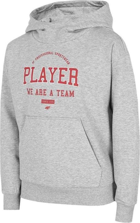 Produktbild 4F Jungen Sweatshirt cool hellgrau melange HJZ22 JBLM006 27M 146cm (27)