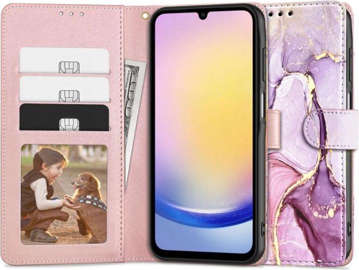 Image du produit Tech-Protect Kaardivahega mobiiliümbris Galaxy A25 Wallet Marble (Samsung Galaxy A25 5G)