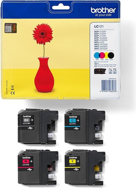 Produktbild Brother LC-121VALBP Multipack (M, Y, C, BK)