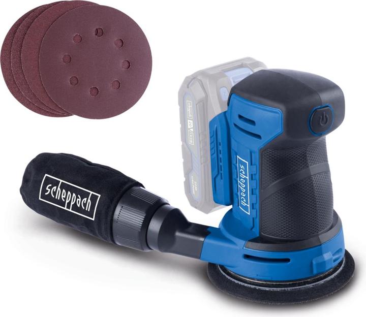Actual product image Scheppach C-OBS125-X cordless random orbit sander (DIY) (Eccentric grinder)