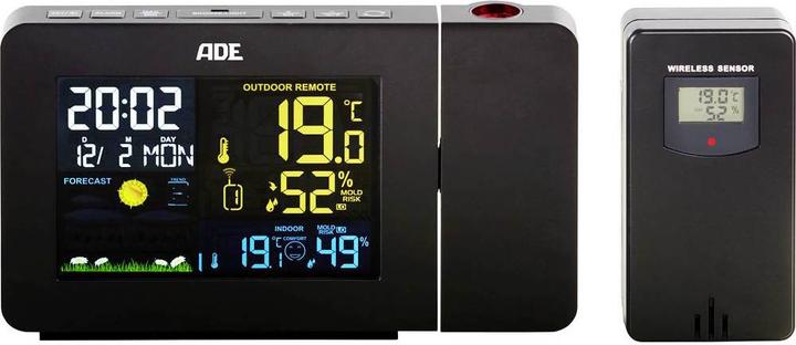 Immagine prodotto ADE Stazione meteorologica digitale con proiezione nera