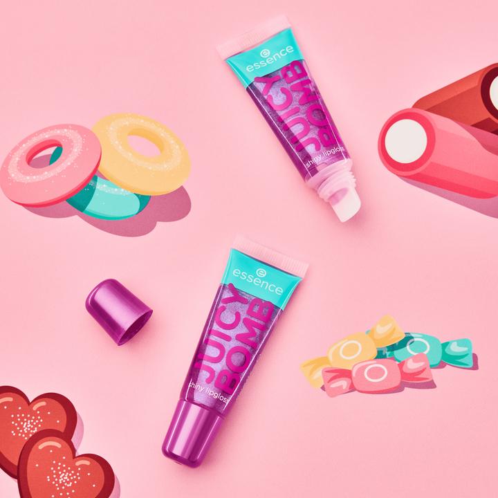Produktbild essence Juicy Bomb Set (106 Mellow Mango, 101 Lovely Litchi, 102 Witty Watermelon, 105 Bouncy Bubblegum)