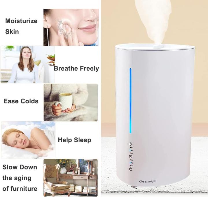 Produktbild Greenmigo Top Fill Luftbefeuchter mit Aroma Diffuser