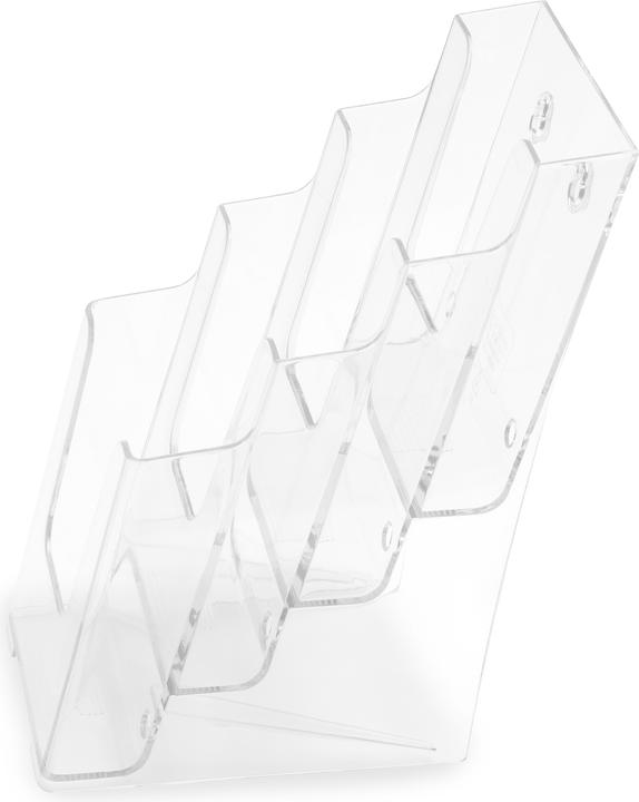 Produktbild Deflecto Prospekthalter, DIN lang hoch, 4 F„cher, glasklar (DL)