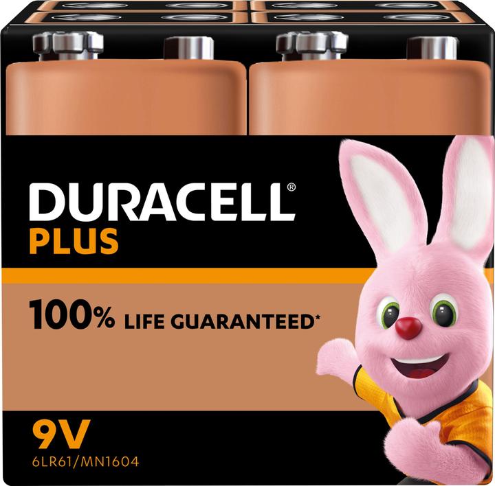 Actual product image Duracell Plus Power (4 pcs., 9V Block)