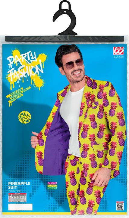 Produktbild Widmann Party Fashion Anzug mit Neon Ananas Muster Jackett & Hose (XXL)