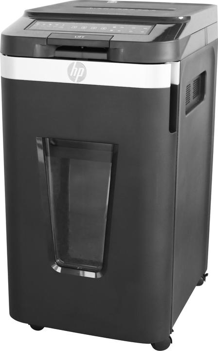 Produktbild HP Pro Shredder Auto 400MC Aktenvernichter mit Partikelschnitt P-5, 2 x 12 mm, bis 400 Blatt, schwar (Microschnitt)