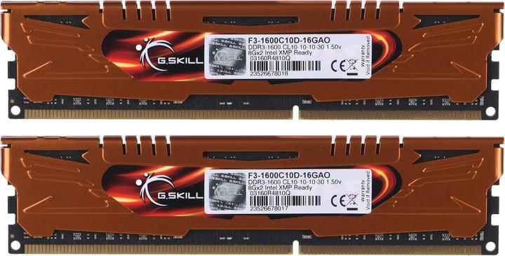 G.Skill 16GB PC3-12800 Kit Speichermodul 2 x 8 GB DDR3 1600 MHz (2 x 8GB, 1600 MHz, DDR3-RAM, DIMM)