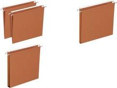 Productafbeelding Elba Dossiers suspendus DEFI FLEX, pour tiroir, fond V orange, karton kraft 230 g/m2, entr'axe: 330 mm, b