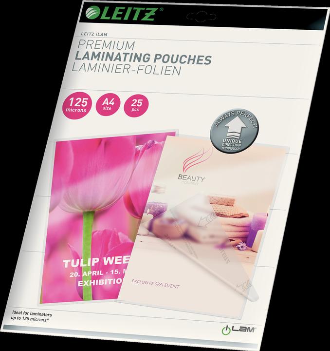 Actual product image Leitz Laminating film (A4, 25 Piece, 125 µm)