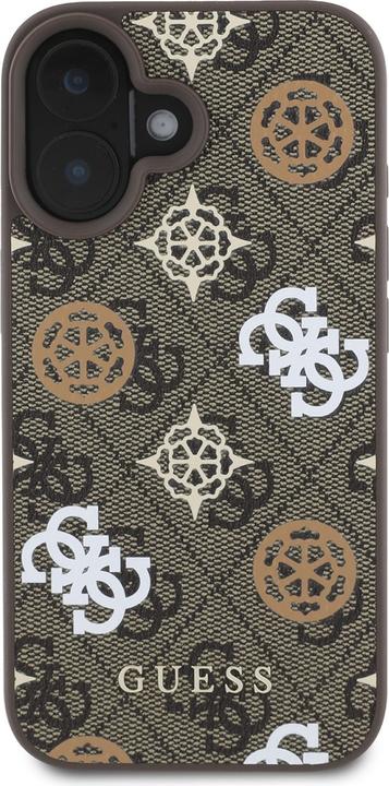 Image du produit Guess GUHMP16SP4PWPW iPhone 16 brązowy/brown MagSafe PU Peony On 4G Background (Apple iPhone 16)