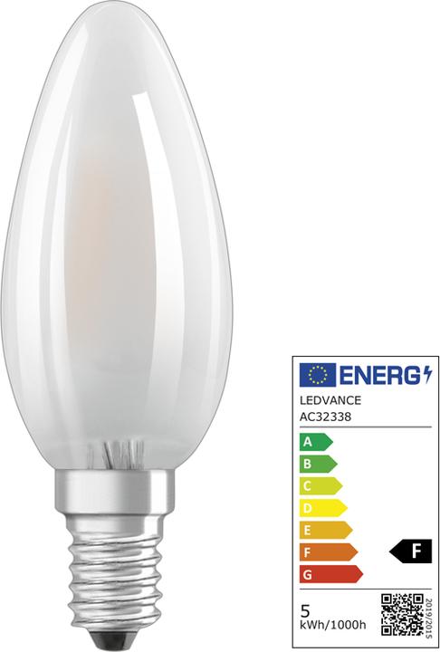 Actual product image Osram Led Retrofit Classic B (E14, 4.80 W, 470 lm, 1 x, F)