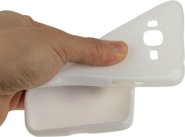 Produktbild König Design Schutzhülle TPU Case für Handy Samsung Galaxy Grand Prime SM G530H Weiss (Samsung Galaxy Grand Prime)