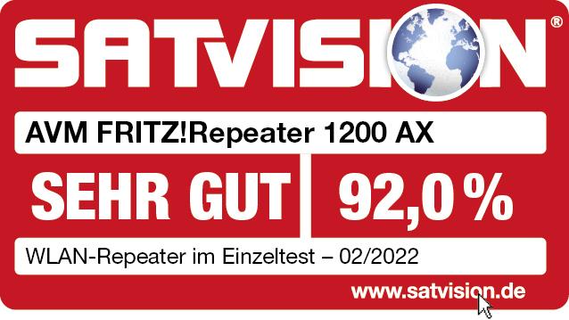 Actual product image AVM FRITZ!Repeater 1200 AX (2400 Mbit/s, 600 Mbit/s)
