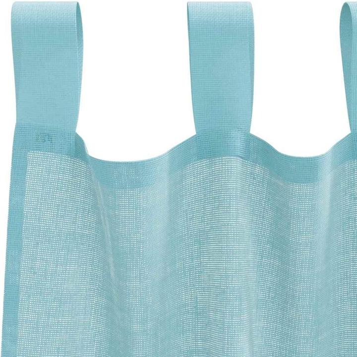 Actual product image VidaXL Voile curtains with rod pockets 2 pcs. Turquoise (140 x 140 cm)